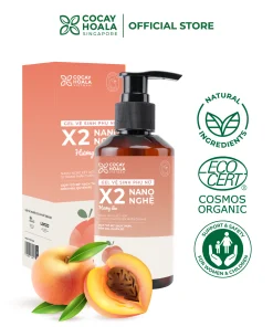 Dung Dịch Vệ Sinh Phụ Nữ Gel X2 Nano Nghệ Đào Chín - Hồng Mịn Lưu Hương 24h